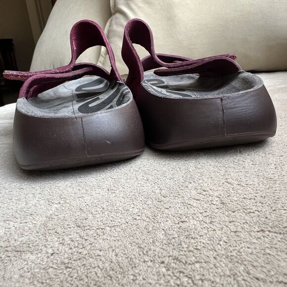 ECCO 2ND Cozmo Morillo Burgundy 2 Band Slide Flat Sandals Women EU 38 US 7-7.5 - Picture 12 of 16